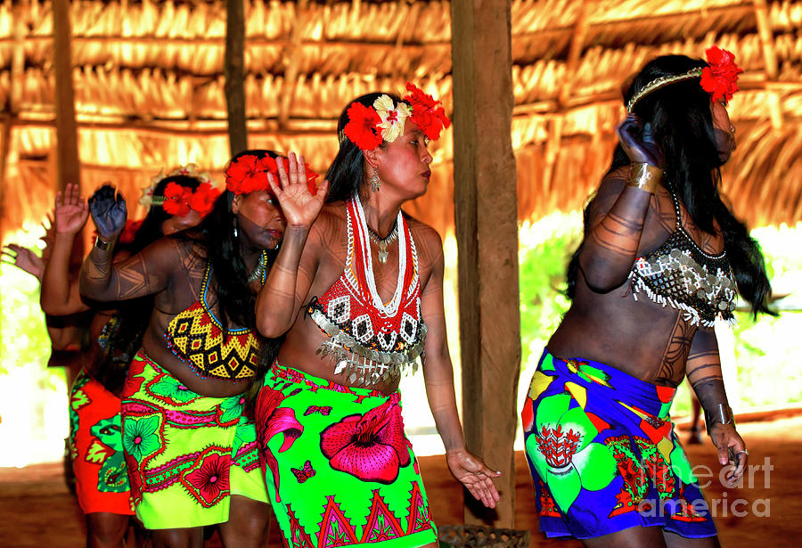 Embera Dance in Panama Photograph by John Rizzuto