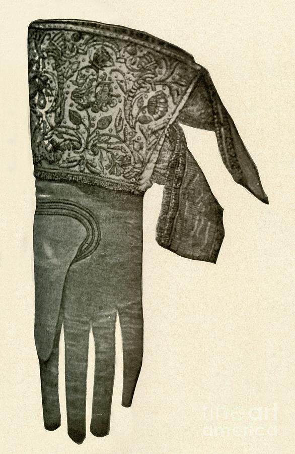 Embroidered Glove Drawing by Print Collector