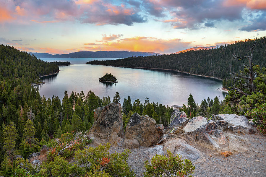 Mountain Photograph - Emerald Bay Lake Tahoe by Leland D Howard