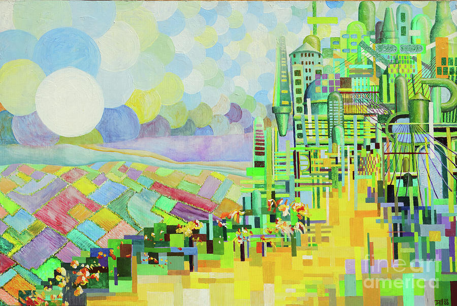Emerald City2 Painting by Rust Dill Emerald City2 Painting by Rust Dill