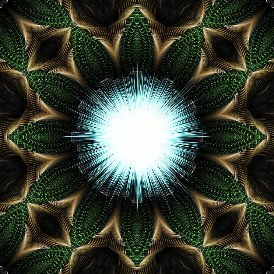 Emerald Illumination TFB-231428 Digital Art by Rolando Burbon