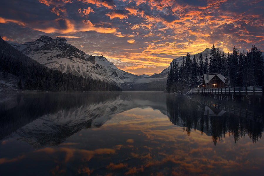 Emerald  Lake, Canada Photograph by David Martin Castan