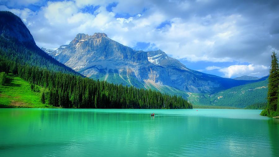 Emerald Lake, Canada Photograph by Ron Biedenbach
