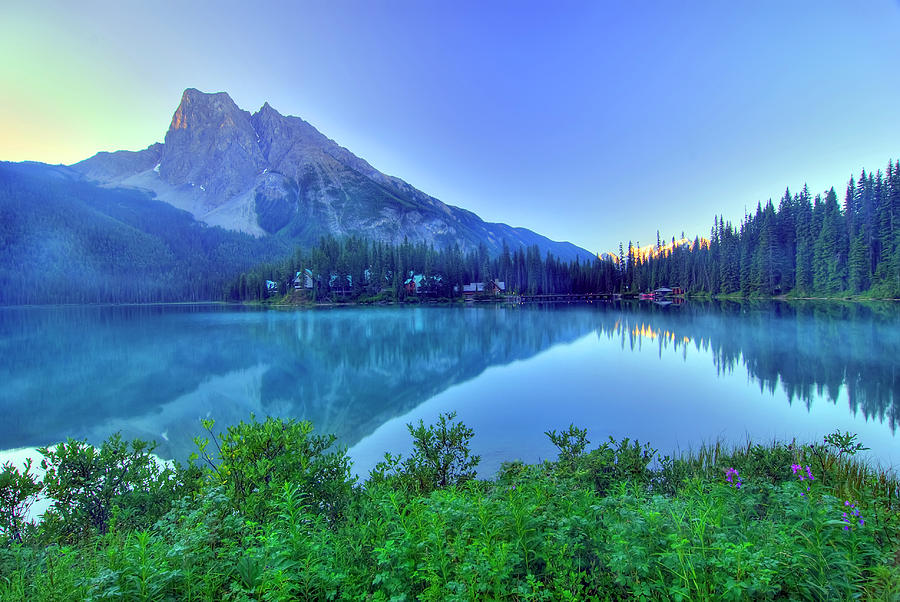 Emerald Lake In The Morning, Yoho Photograph by All Rights By Krishna.wu