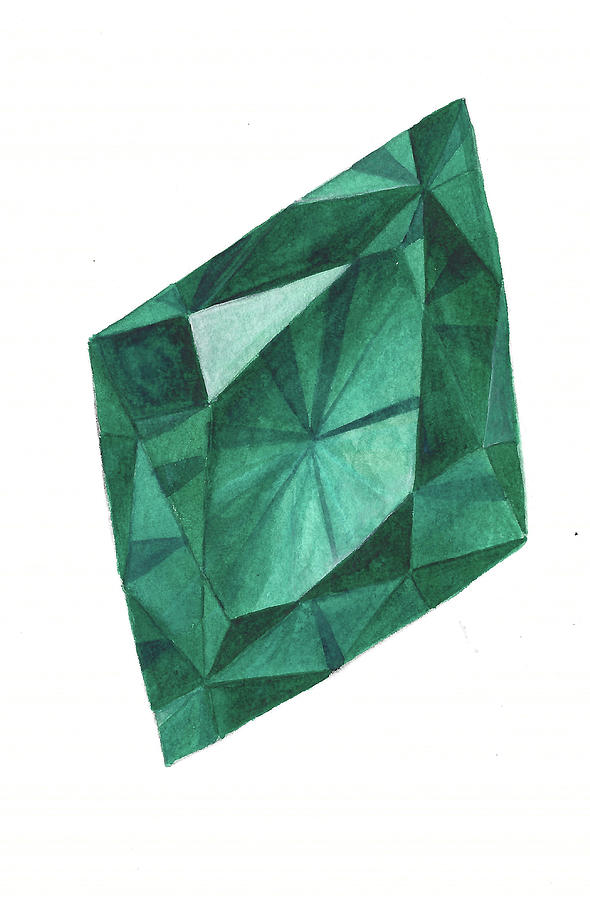 Jewelry Digital Art - Emerald by Rose Rambo
