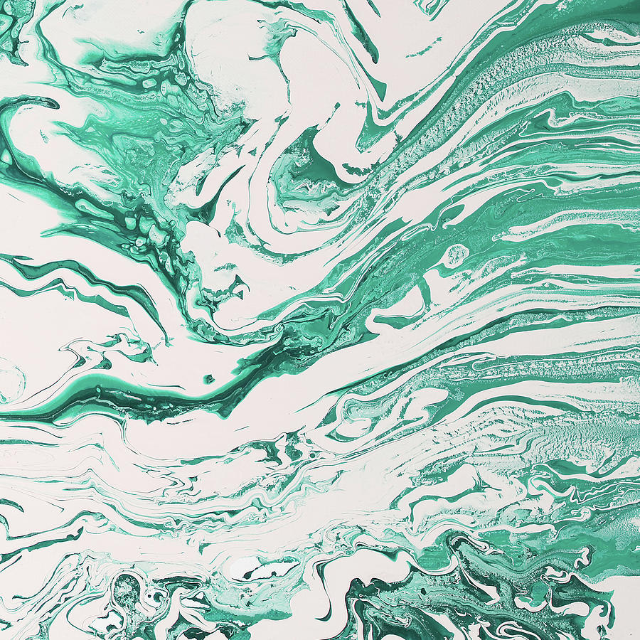 Abstract Painting - Emeralds by M. Mercado