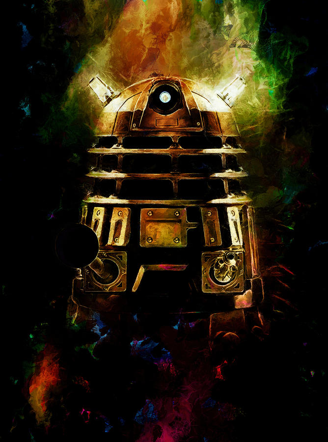 David Tennant Painting - Emerging Dalek by Christopher Lane