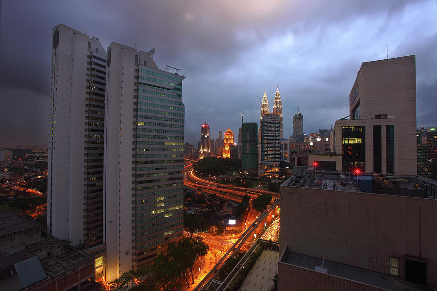 Emerging Thunderstorm Over Kuala Lumpur Photograph by Shahin Olakara Photography