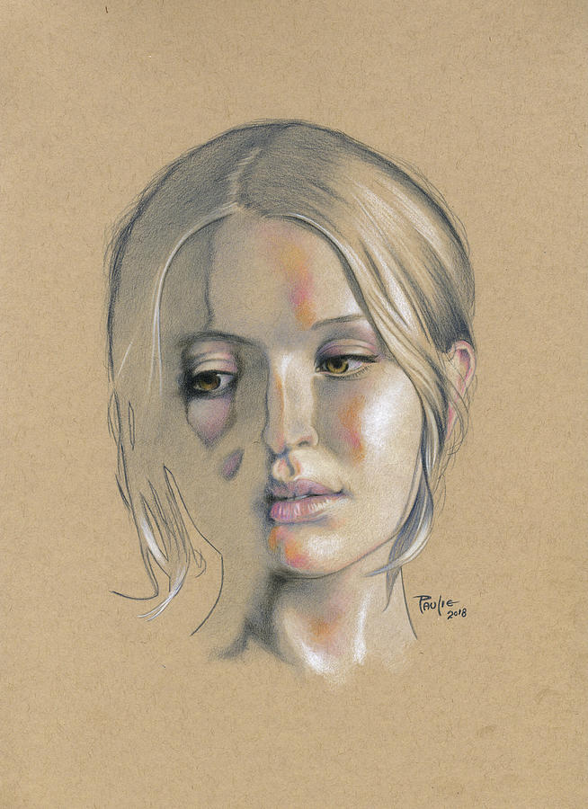 Portrait Drawing - Emily by Paul Petro