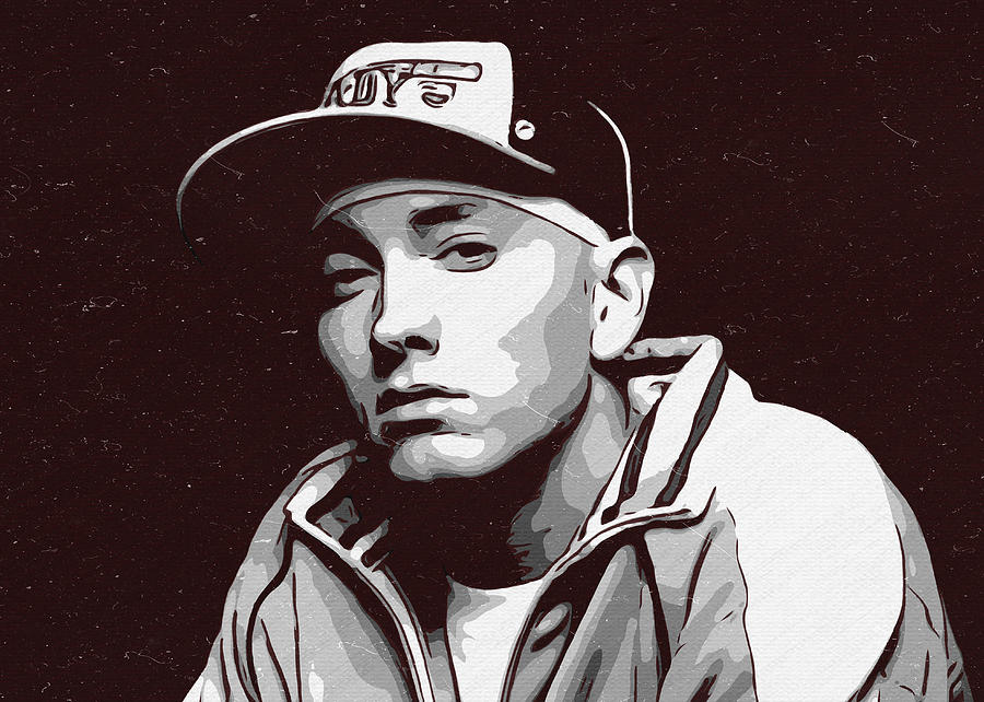 Eminem Artwork Painting by Taoteching Art