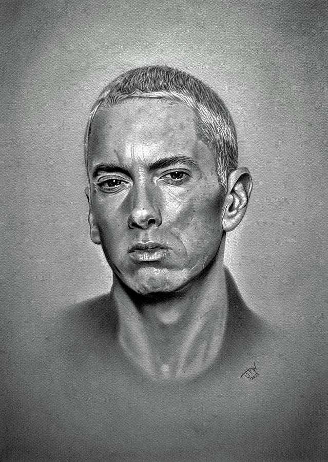 Eminem Drawing by JPW Artist Pixels