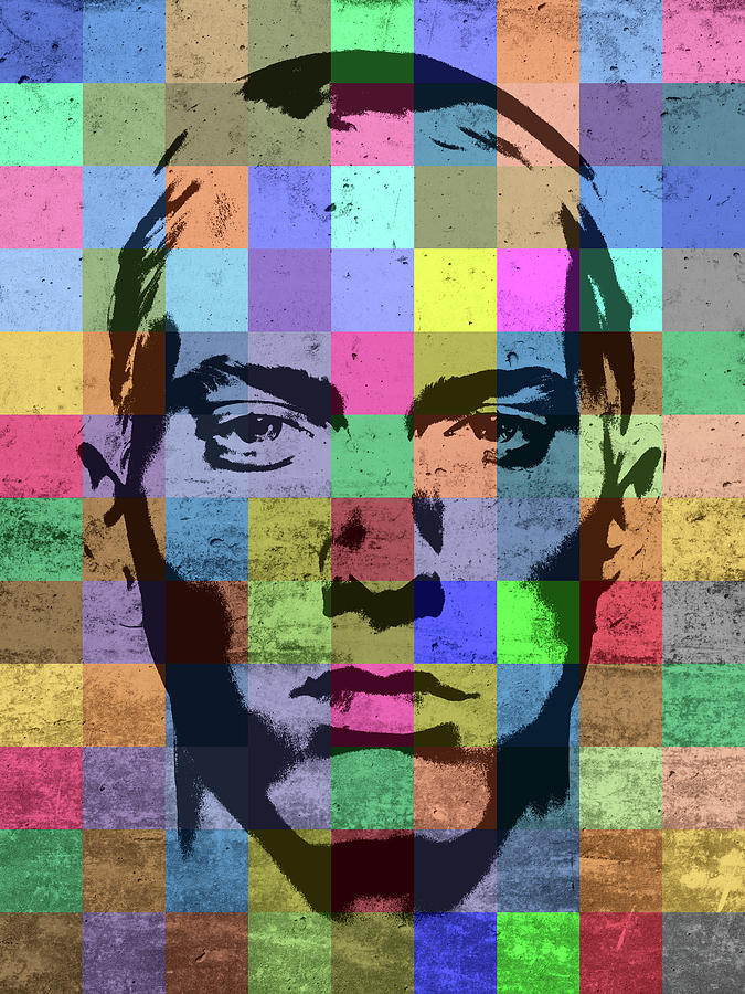 Eminem Mixed Media - Eminem Patchwork Portrait by Design Turnpike