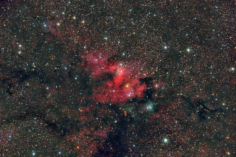 Emission Nebula Sh2-155, The Cave Photograph by Reinhold Wittich