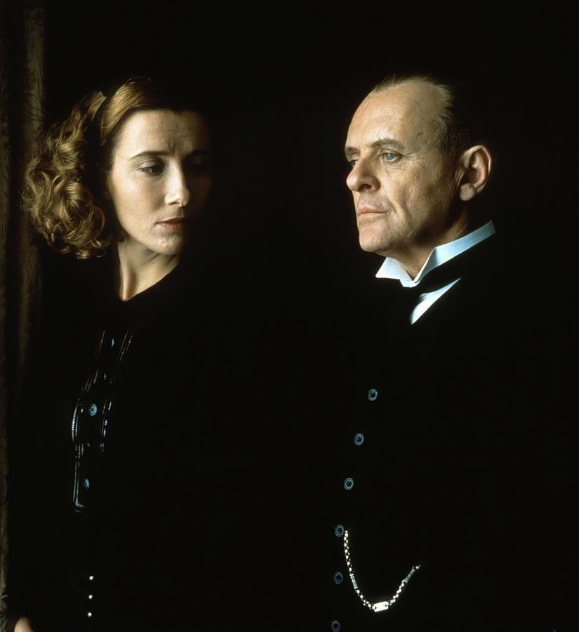Anthony Hopkins Photograph - EMMA THOMPSON and ANTHONY HOPKINS in THE REMAINS OF THE DAY -1993-. by Album