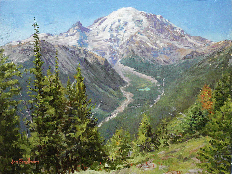 Emmons Vista Plein Air Oil Painting Painting by Jon Bradham - Fine Art ...