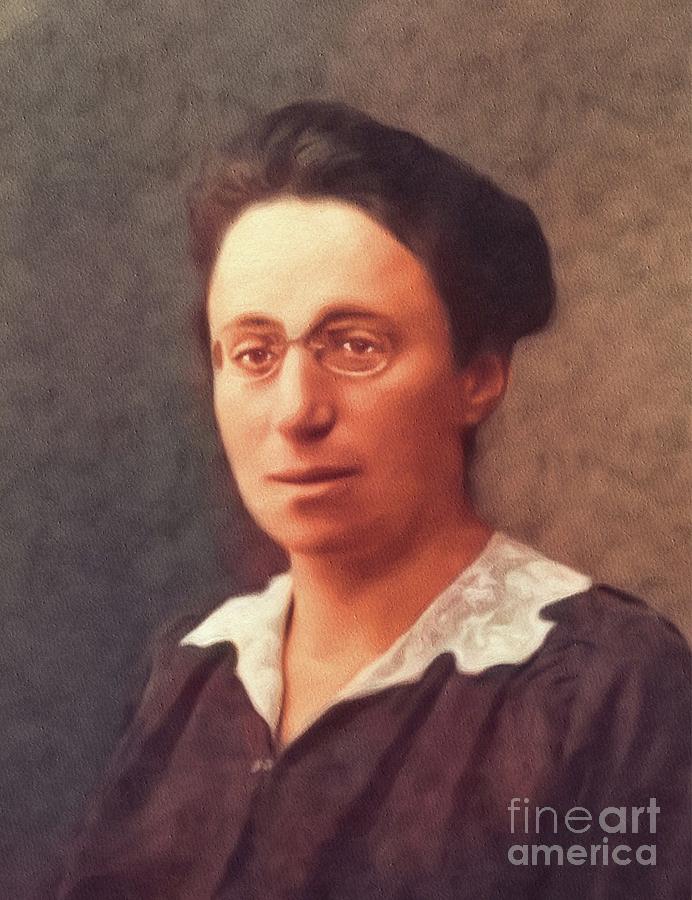 Emmy Noether, Famous Mathamatician Painting by Esoterica Art Agency