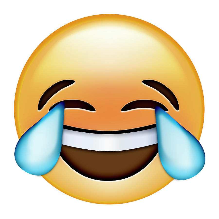 Emoji Cry Laugh Digital Art by Ali Lynne - Pixels