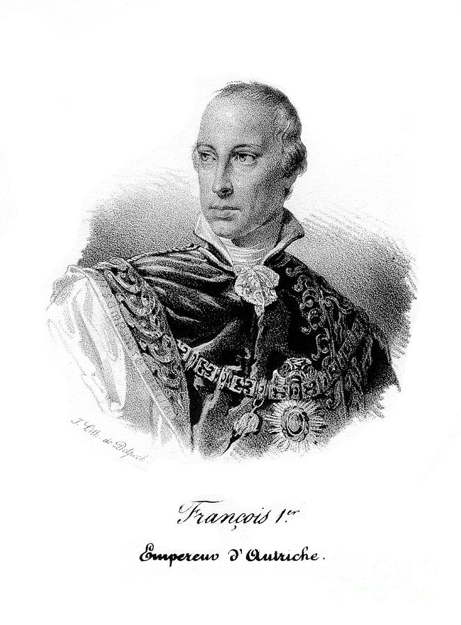 Emperor Francis I Of Austria, 19th Drawing by Print Collector