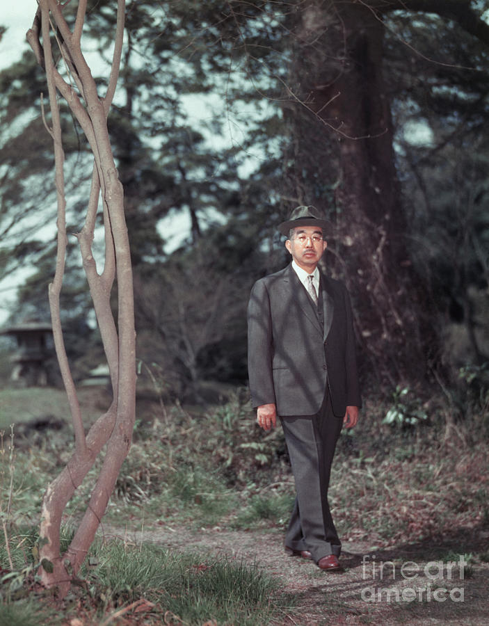Emperor Hirohito Strolling Photograph by Bettmann