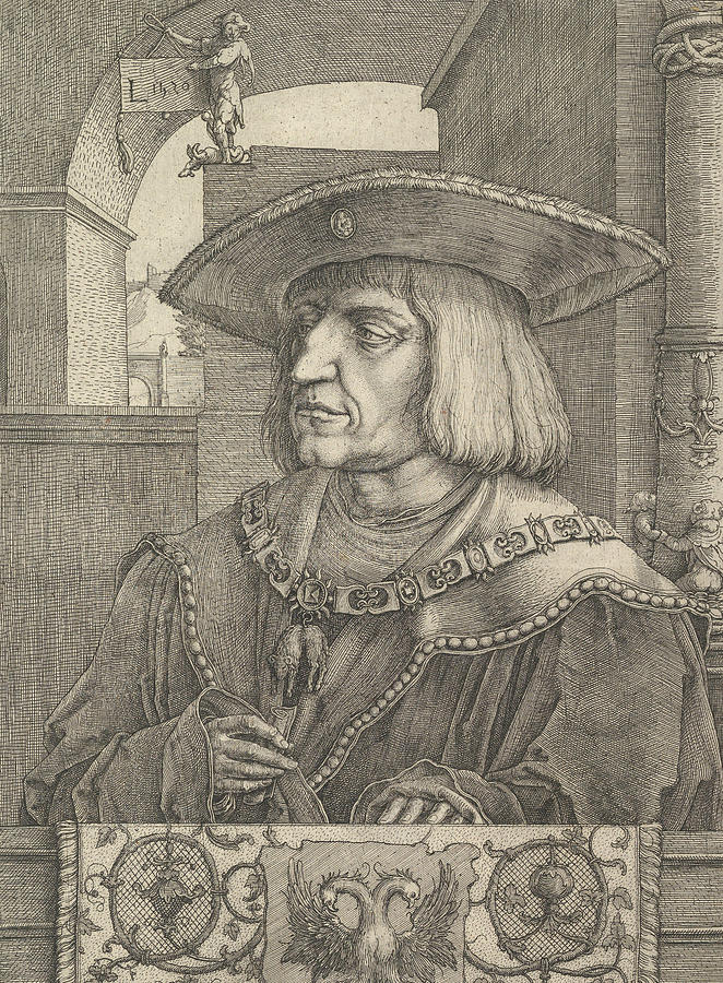 Emperor Maximillian I Relief by Lucas van Leyden