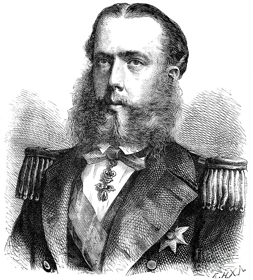 Emperor Maximillian Of Mexico, C1880 Drawing by Print Collector