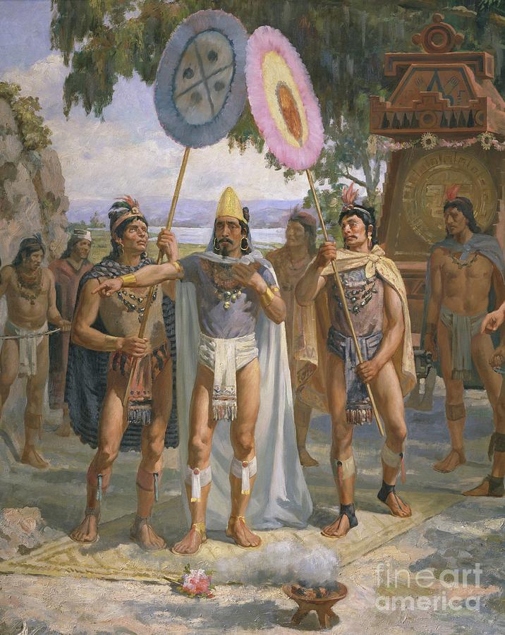 Emperor Montezuma II Painting by Daniel Del Valle - Fine Art America