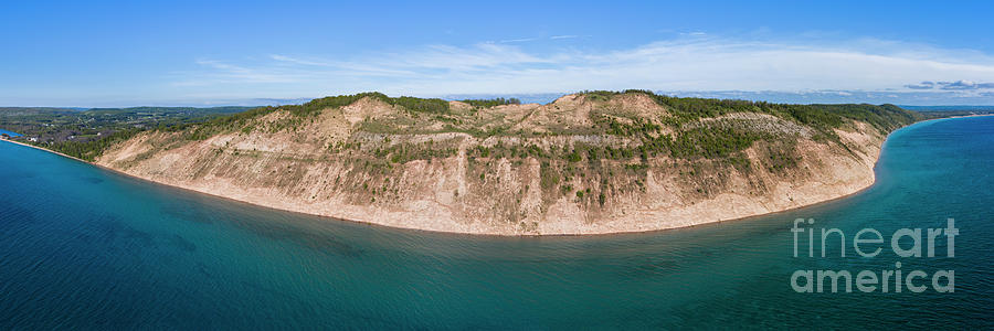 Lake Michigan Photograph - Empire Bluff Aerial by Twenty Two North Photography