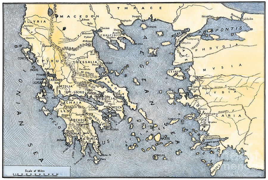 Empire Of Antiquity Geographic Map Of Ancient Greece And Ancient ...
