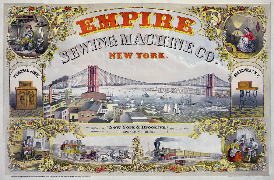 Ad Digital Art - Empire Sewing Machine Co. by Print Collection