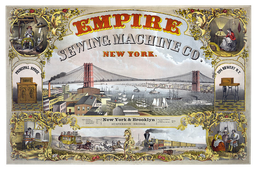Empire Sewing Machine Company Painting by Henry Seibert & Bros.