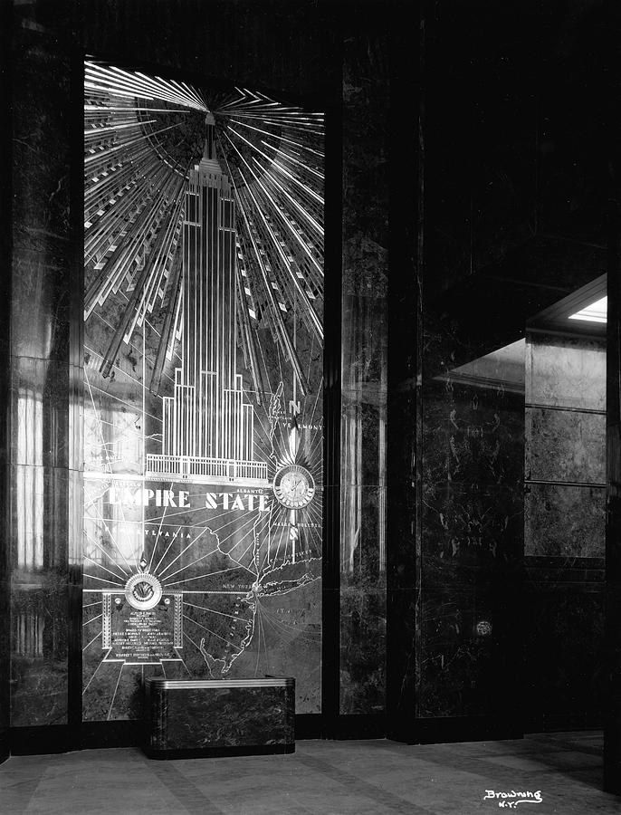 Empire State Building Interior Wall By The New York Historical Society