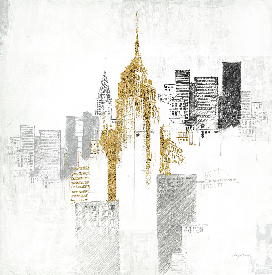 Architecture Painting - Empire State Building No Words by Avery Tillmon