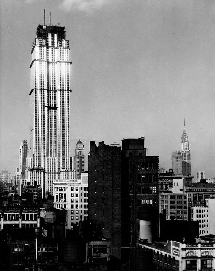 Empire State Building Photograph by The New York Historical Society