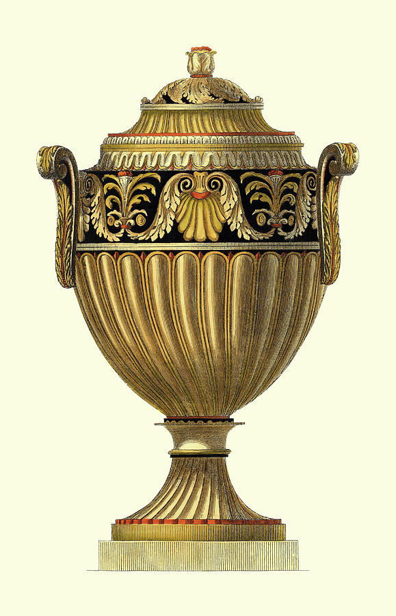 Urns Painting - Empire Urn IIi by Vision Studio