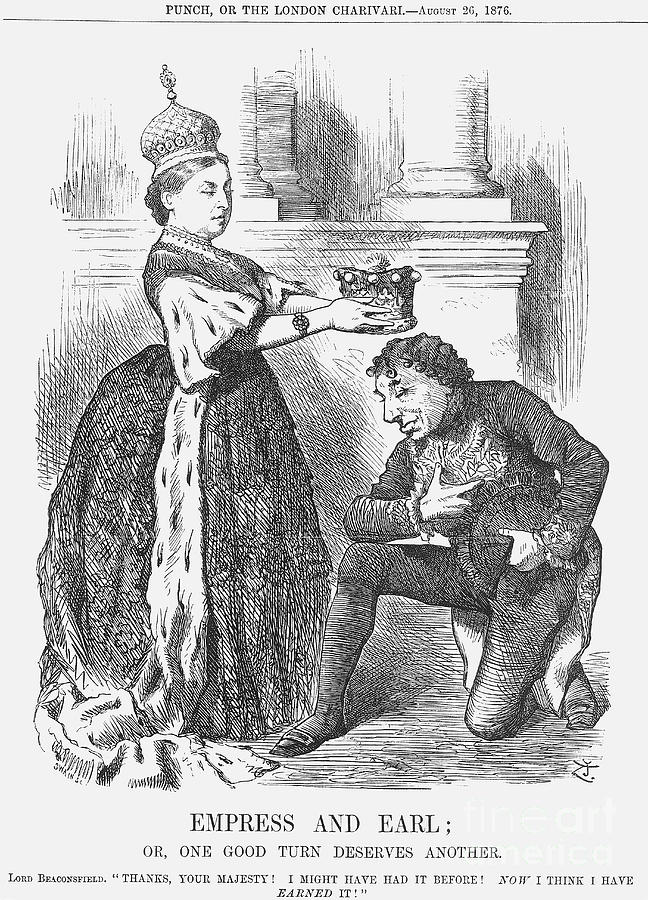 Empress And Earl, 1876. Artist Joseph Drawing by Print Collector