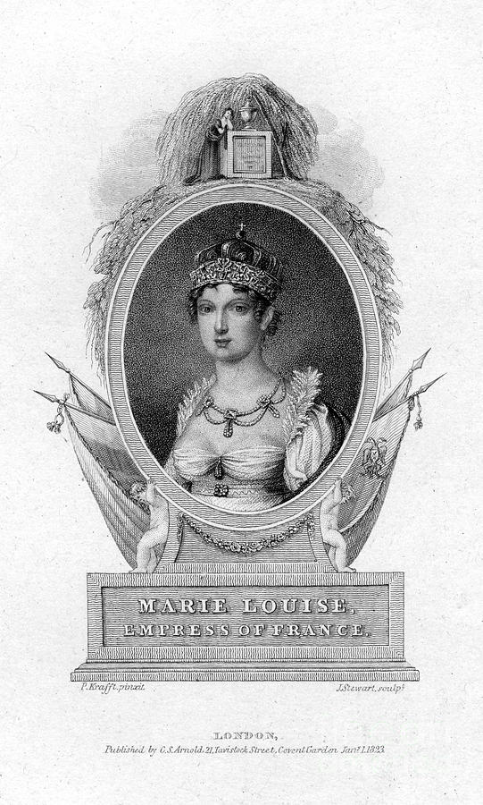 Empress Marie-louise, Second Wife Drawing by Print Collector