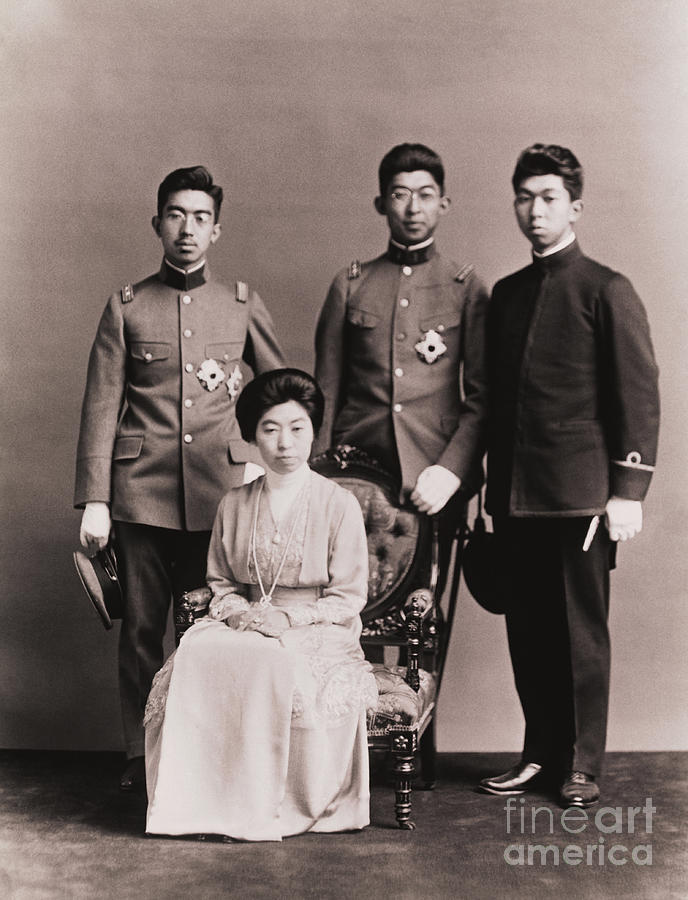 Empress Sadako And Sons Photograph by Bettmann