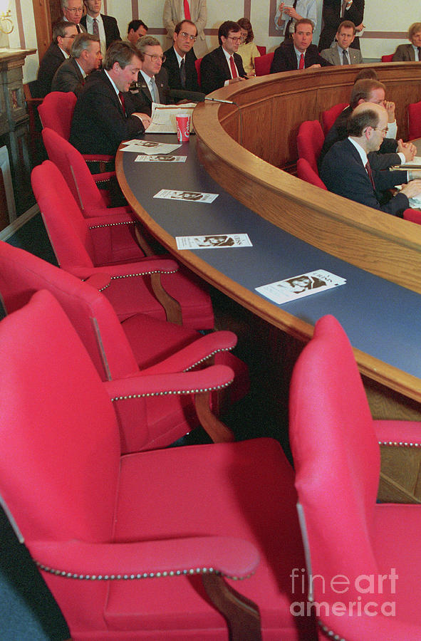 Empty Chairs At The Committee On Ways Photograph by Bettmann Empty Chairs At The Committee On Ways Photograph by Bettmann