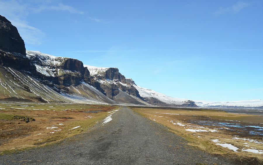Empty Gravel F Road Heading into Icelands Highlands Photograph by Shawn OBrien