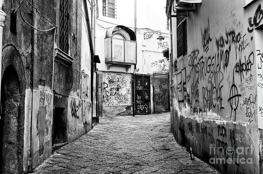 Empty in Naples Italy Photograph by John Rizzuto