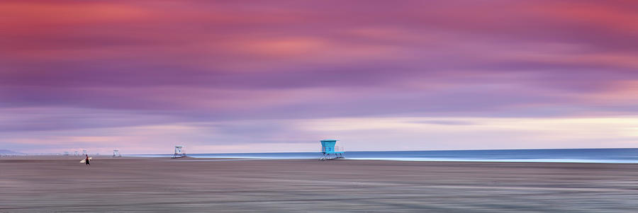 Empty Lifeguard Towers Photograph by Sean Davey