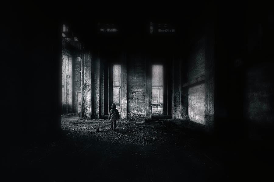 Black And White Photograph - Empty Place.......... by Wim Schuurmans