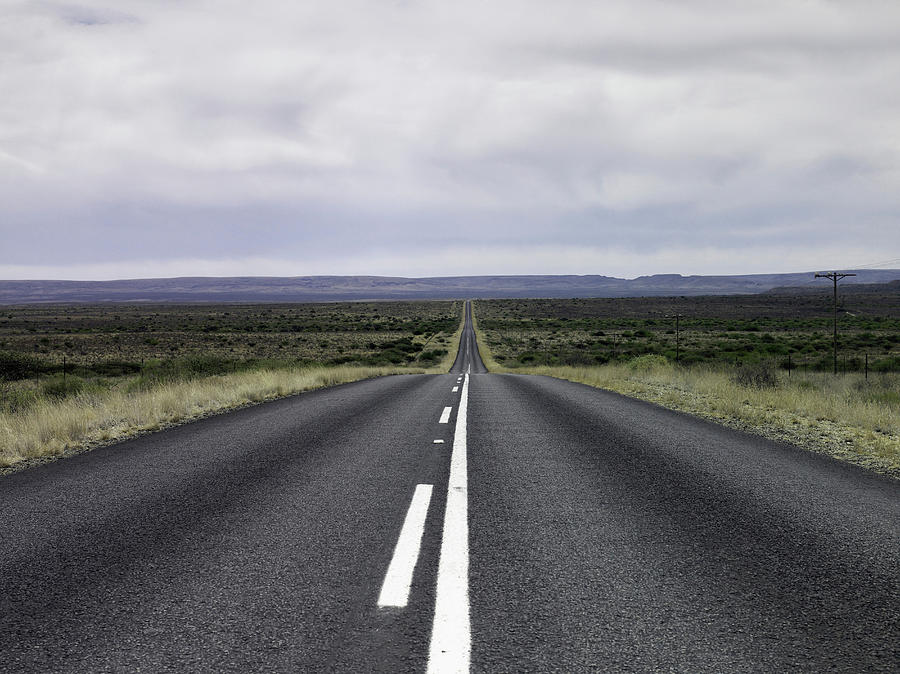 Empty Road In Dry Rural Landscape Digital Art by Rory Carter - Fine Art ...