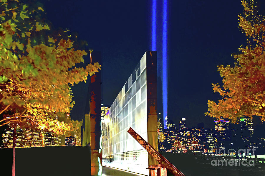 Empty Sky Memorial And Tribute Lights 9 11 Photograph By Regina Geoghan