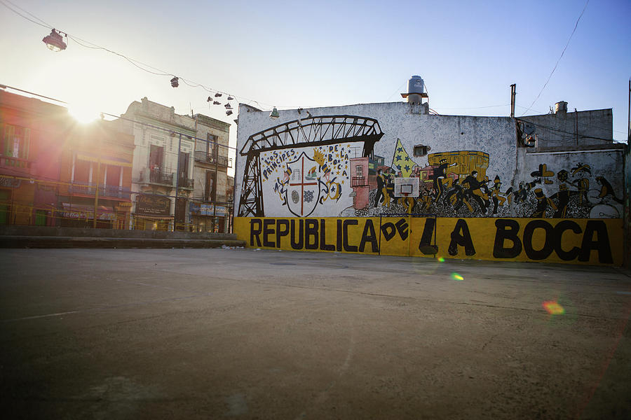 Empty Soccer Field In La Boca Photograph by Just One Film