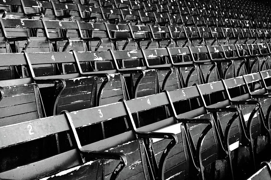 Empty Stadium Seating Bw Photograph by Nic taylor Empty Stadium Seating Bw Photograph by Nic taylor