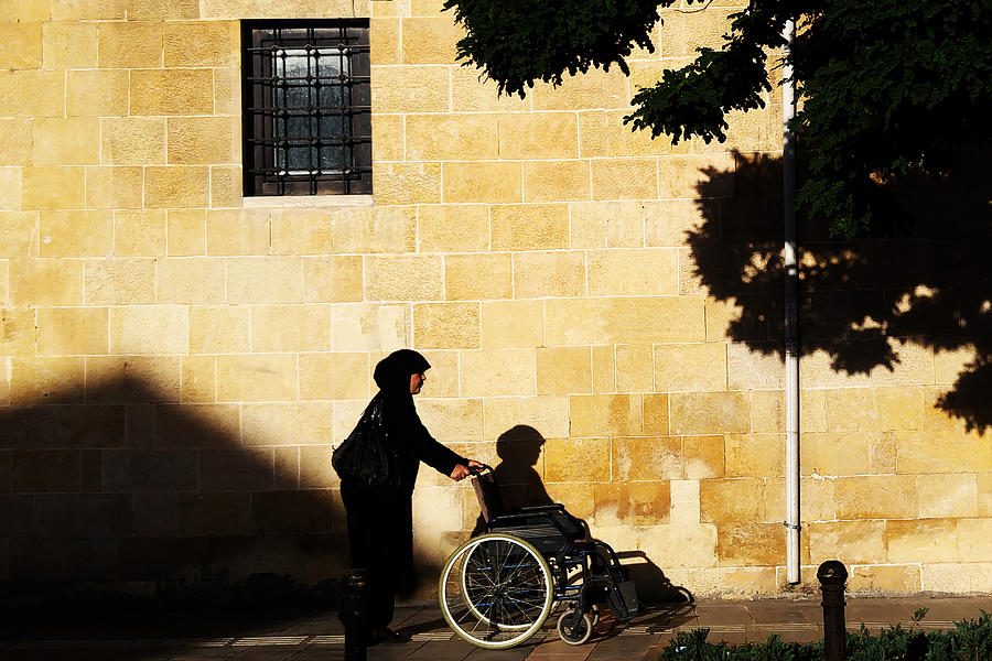 Empty Wheelchair Photograph by Murat Yilmaz