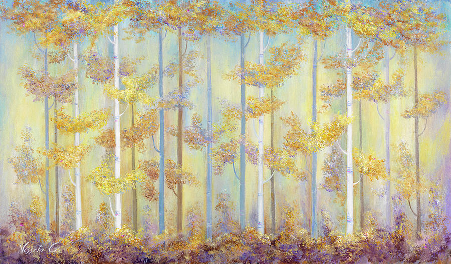 Tree Mixed Media - Enchanted Forest by Vessela G.