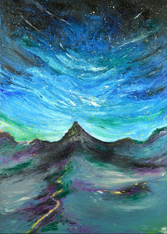 Enchanted Mountain Painting by Chiara Magni