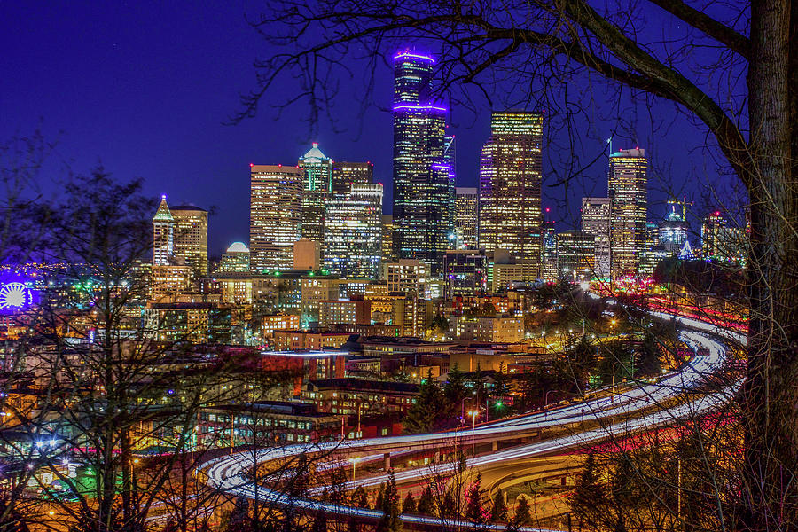 Enchanting Seattle Skyline Photograph by Emerita Wheeling